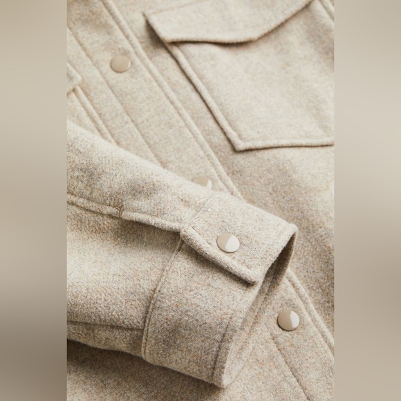 H&M Shacket (light beige melange) - Picture 5 of 8